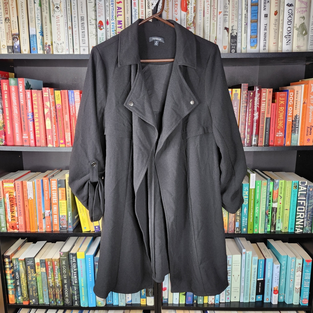 Torrid Classic Black Trench Coat